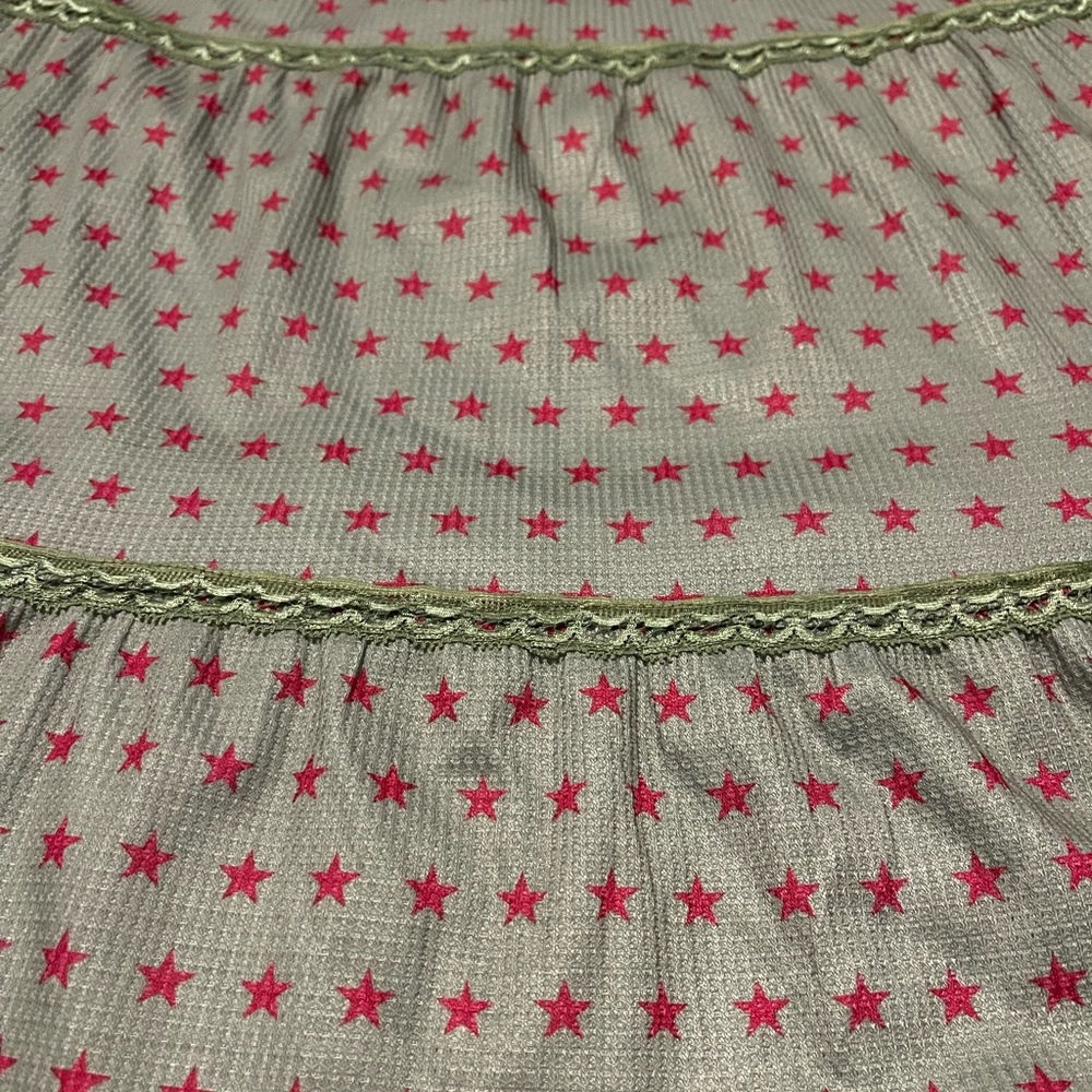 💚O-Mighty Green and Pink Star Maxi Skirt💚 - Picture 2 of 4
